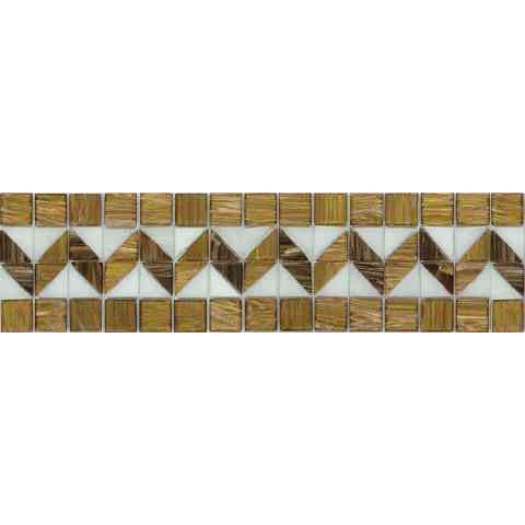 Mir Mosaic, Alma Tiles, Borders Collection, BC314, 11.5" x 3"