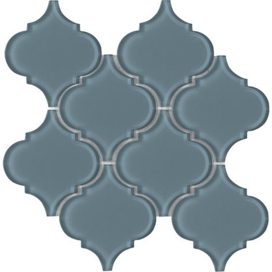 Elysium Tiles, Pool Tiles, Arabesque, Multi-color, 10" x 10.5"