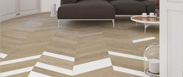 WOW Floor & Wall Tiles, 60º, Chevron, Multi Color, 4”x20.5”