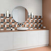 Wow Floor and Wall Tiles, Solid Collection, Solid M, Multi Color, 5”X5”