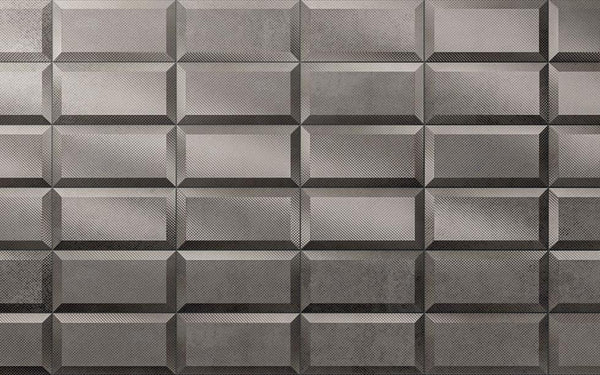 Diesel Living, Iris Ceramica Wall Tiles, Metal Perf, Wolf, 4”x8”