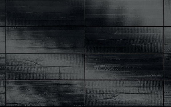Diesel Living, Iris Ceramica Wall Tiles, Synthetic, Tape Black, 4”x12”