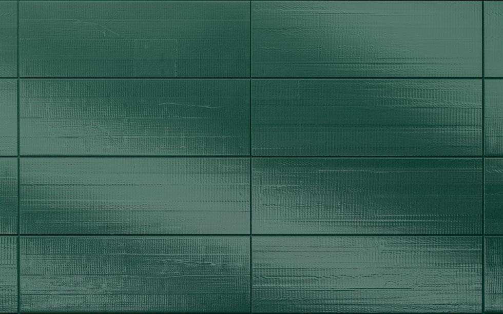 Diesel Living, Iris Ceramica Wall Tiles, Synthetic, Tape Green, 4”x12”