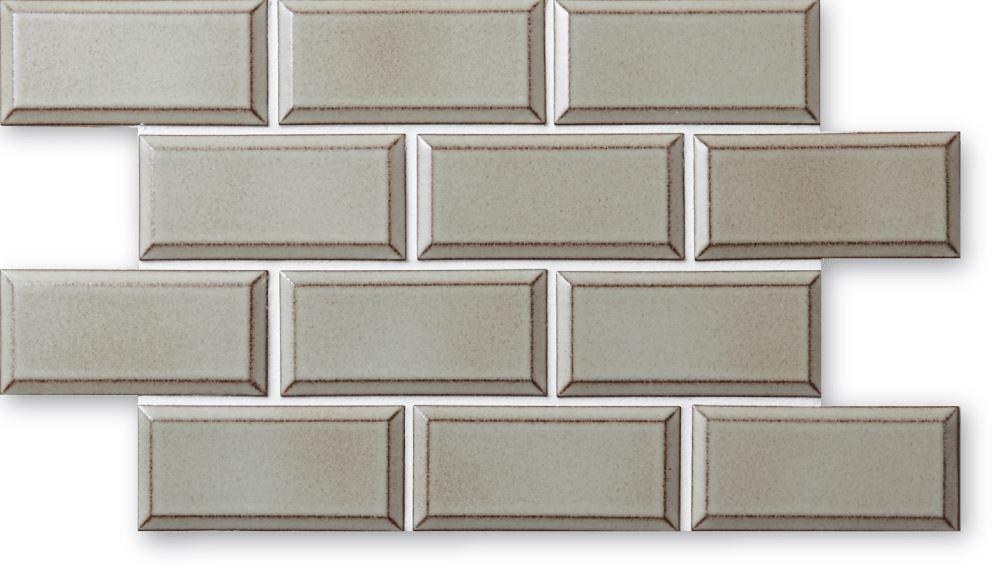 Cepac Porcelain Mosaic Tiles, Frost Proof/Acid Resistant, Contour, Multi-color, 1-3/4″ × 3-3/4″