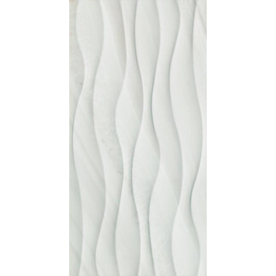 Elysium Tiles, Ceramic Tile, Carrara Natural Leucothea Wall, 12" x 24"