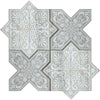 Mir Mosaic, Skalini Tiles, Pantheon Collection, Multi-color, 7.25" x 7.25"