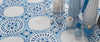 WOW Floor Tiles, Blanc et Bleu Collection, Antique Decor 1