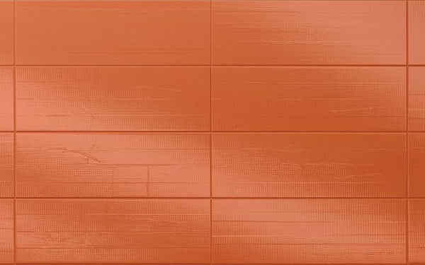 Diesel Living, Iris Ceramica Wall Tiles, Synthetic, Tape Orange, 4”x12”