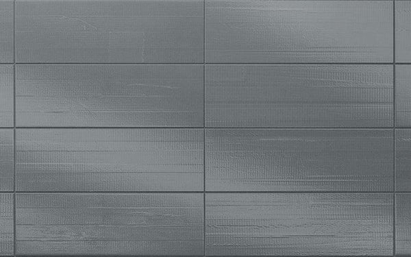 Diesel Living, Iris Ceramica Wall Tiles, Synthetic, Tape Grey, 4”x12”