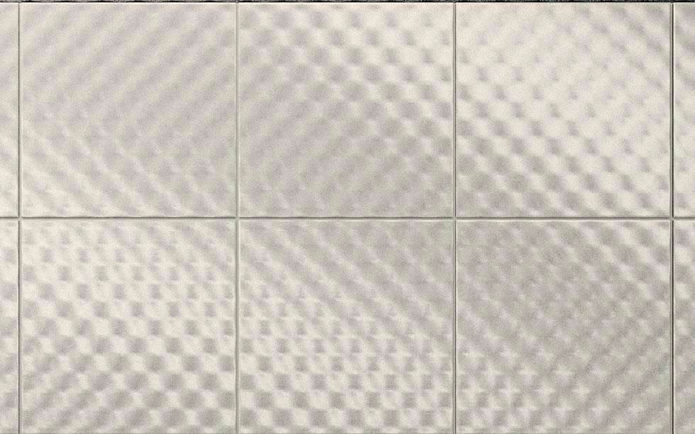 Diesel Living, Iris Ceramica Wall Tiles, Synthetic, Soft Studs White, 8”x8”