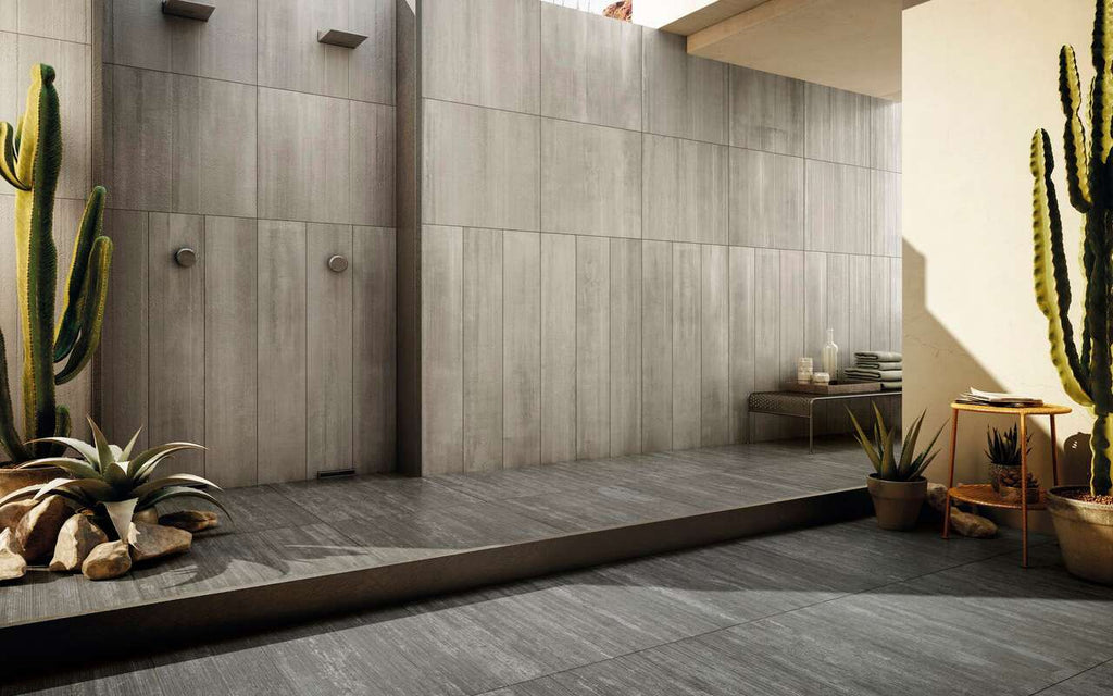 Diesel Living, Iris Ceramica Floor Tiles, Arizona Concrete, Anthracite, Multi-size