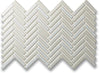 Cepac Porcelain Mosaic Tiles, Frost Proof/Acid Resistant, Rudiment (Herringbone), Multi-color, 1/2″ × 2″