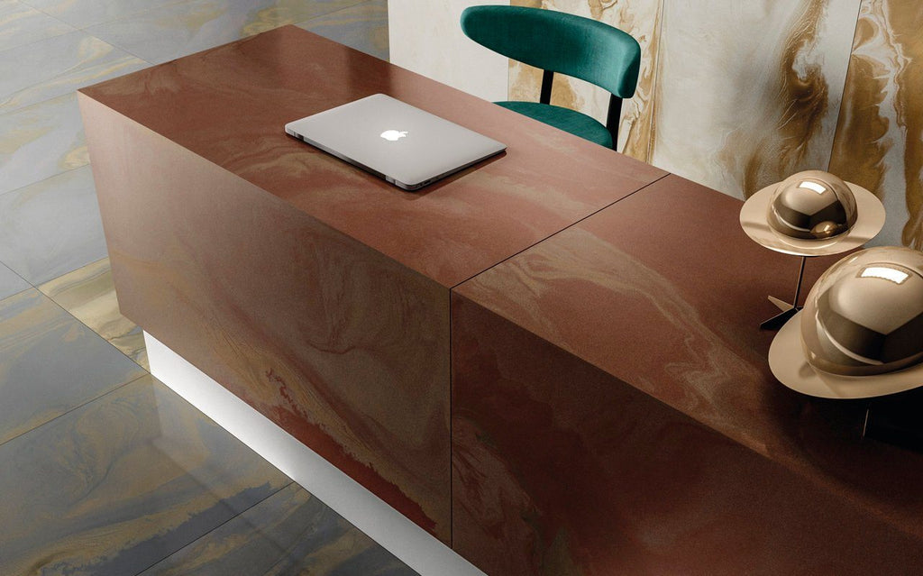 Diesel Living, Iris Ceramica Floor Tiles, Cosmic Marble, Mars, Multi-size