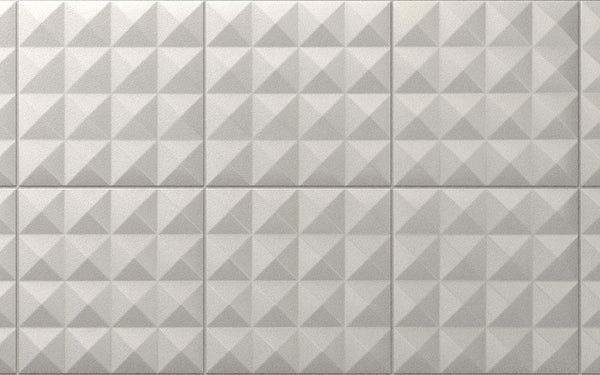 Diesel Living, Iris Ceramica Wall Tiles, Synthetic, Hard Studs White, 8”x8”
