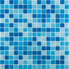 Mir Mosaic, Alma Tiles, Mix 0.8" Collection, Multi-color, 12.9" x 12.9"
