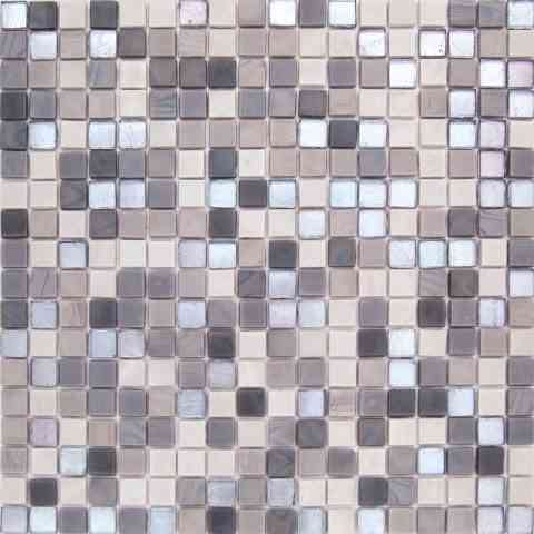 Mir Mosaic, Alma Tiles, Mix 0.6" Collection, Multi-color, 11.6" x 11.6"