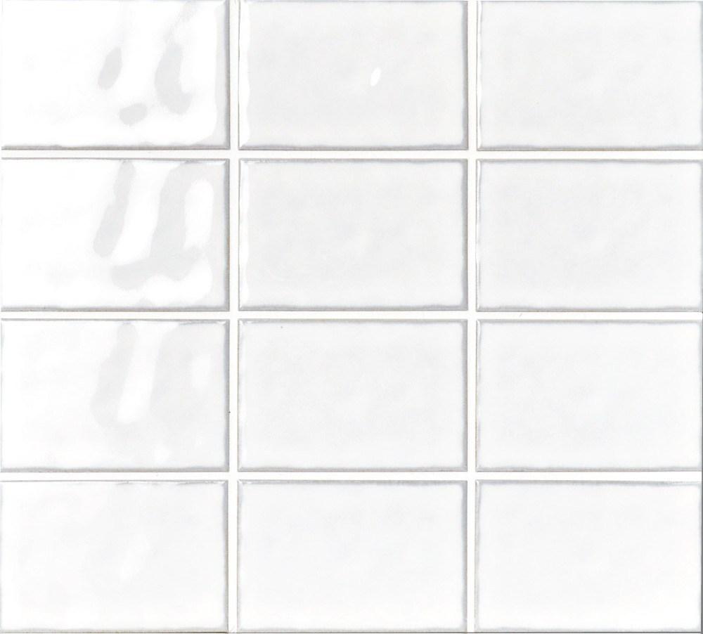 Cepac Porcelain Mosaic Tiles, Frost Proof/Acid Resistant, Caserta, Multi-color, 2-1/2″ × 4″