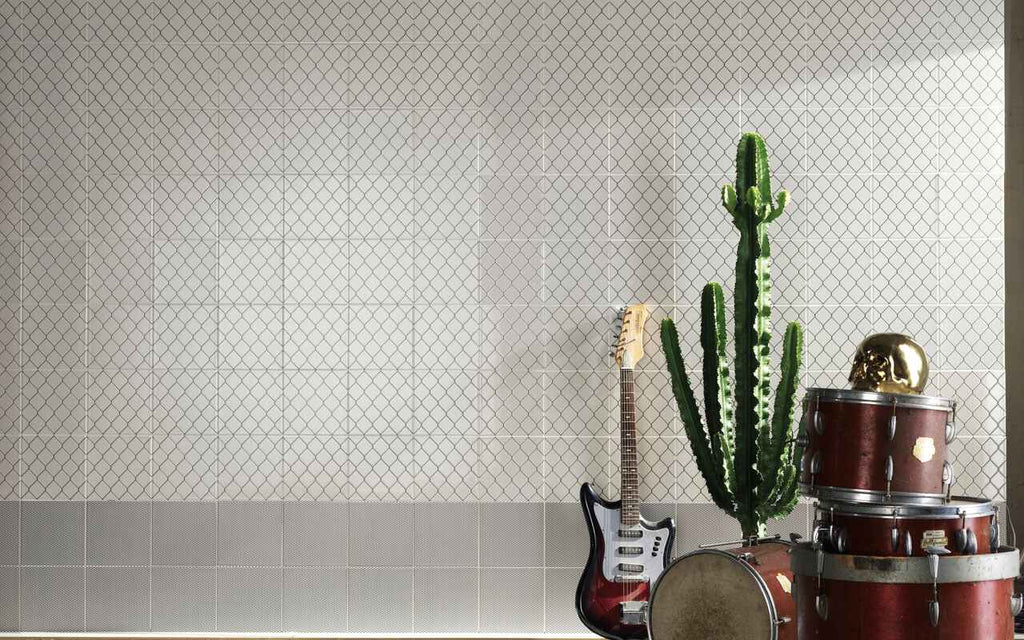 Diesel Living, Iris Ceramica Wall Tiles, Fence, Decoro, 8”x8”