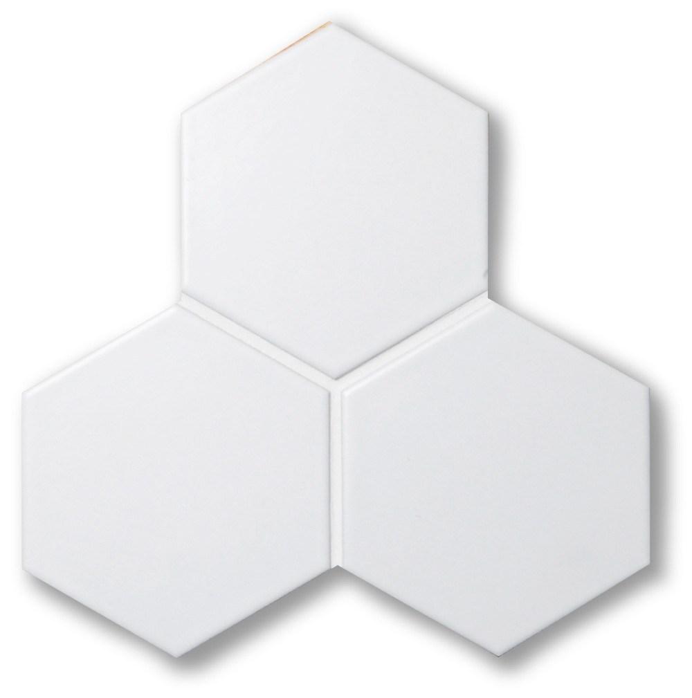 Cepac Porcelain Mosaic Tiles, Frost Proof/Acid Resistant, Rokka, Multi-color, 4″ Hexagon
