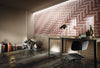 Diesel Living, Iris Ceramica Wall Tiles, Shades Of Blinds, Pink, 4”x12”