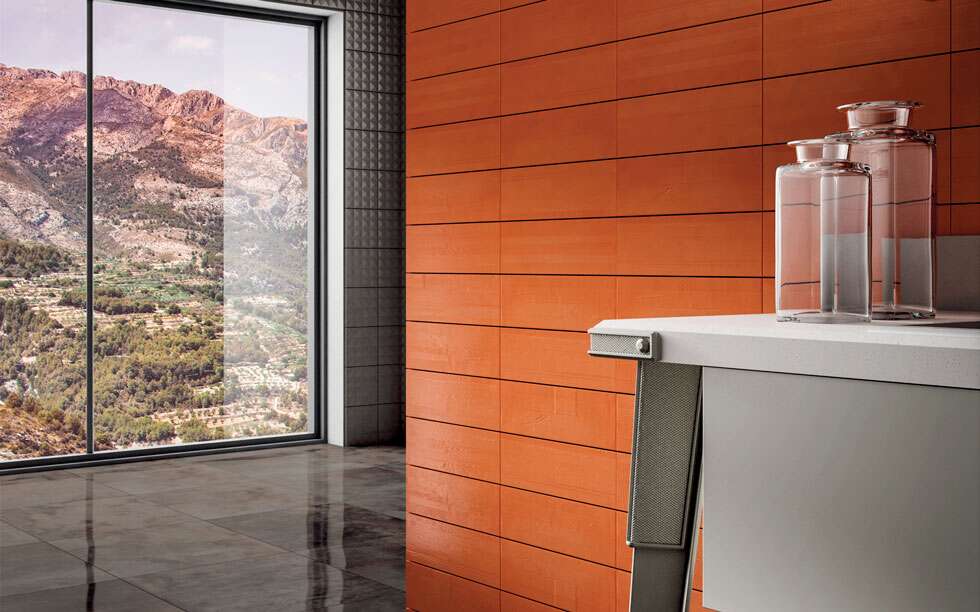 Diesel Living, Iris Ceramica Wall Tiles, Synthetic, Hard Studs Greige, 8”x8”
