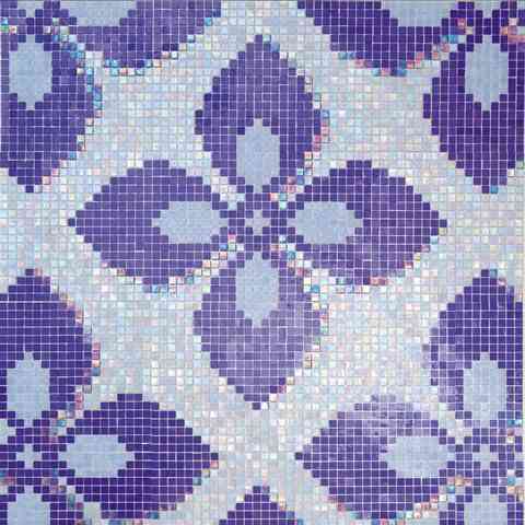 Mir Mosaic, Alma Tiles, Patterns 0.6" Collection, Multi-color, 11.6" x 11.6"