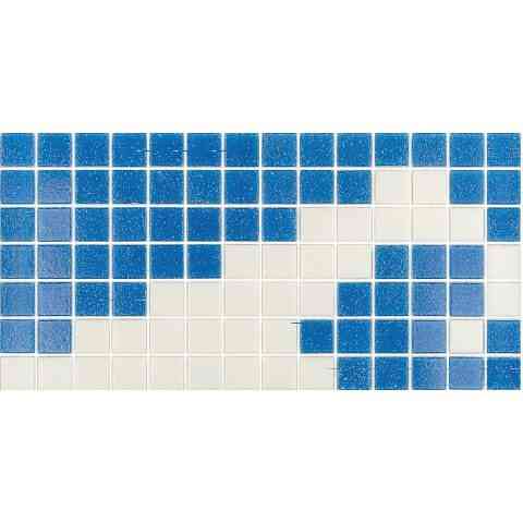Mir Mosaic, Alma Tiles, Borders Collection, Multi-color, 12" x 5.9"