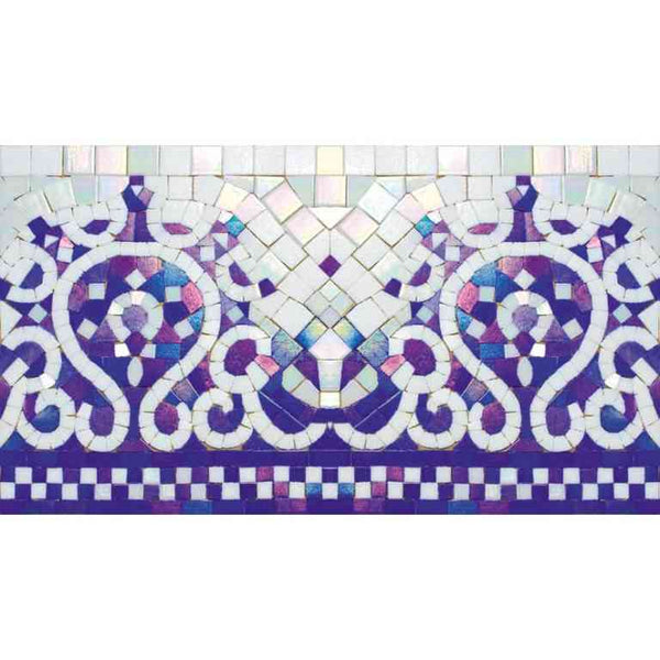 Mir Mosaic, Alma Tiles, Borders Collection, BC322, 16.8" x 9.4"