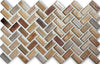 Cepac Porcelain Mosaic Tiles, Frost Proof/Acid Resistant, Serenity, Multi-color, 1/2″ x 1″