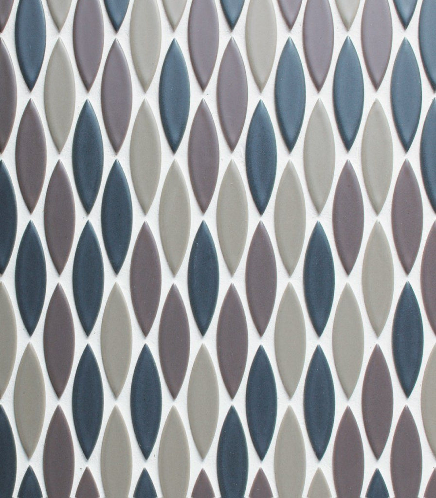 Cepac Porcelain Mosaic Tiles, Frost Proof/Acid Resistant, Cat’s Eye, Multi-color, 2 - 3/8″ 11/16″