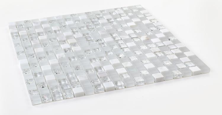 Elysium Tiles, Mosaic Glass, Icy, Multi-size