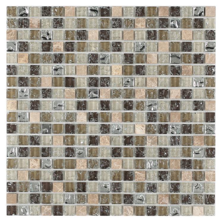 Elysium Tiles, Mosaic Glass, Icy, Multi-size