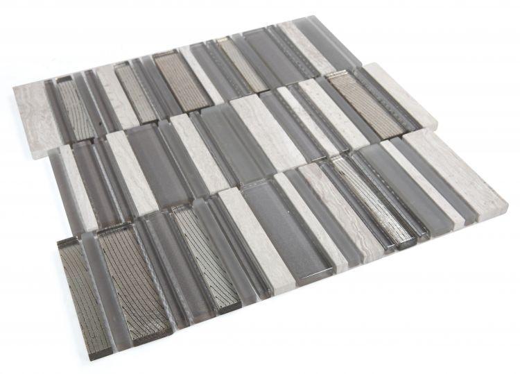 Elysium Tiles, Mosaic Glass, Inga, Multi-size