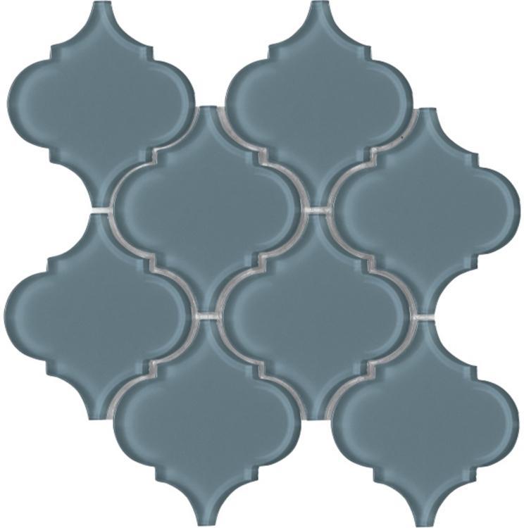 Elysium Tiles, Mosaic Glass, Arabesque, Multi-color, Multi-size