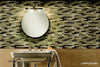 Elysium Tiles, Crackle Glass Mosaic, Cappuccino, Multi-size