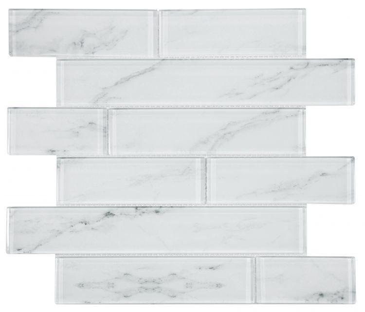 Elysium Tiles, Mosaic Glass, Alps, Casale, 11.75" x 11.75"