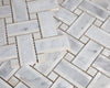 Elysium Tiles, Pearl Mosaic, Diana Cross Carrara, 12.25" x 12.25"