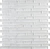 Elysium Tiles, Mosaic Glass, Linear, Multi-color, 11.75" x 12"