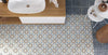 Elysium Tiles, Porcelain Tile, Paris, Multi-color, 8" x 8"