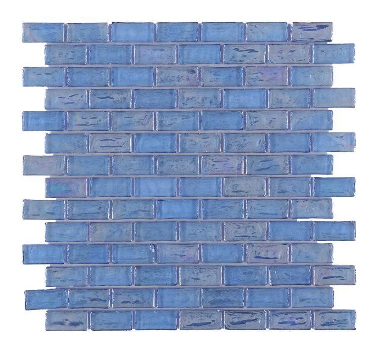 Elysium Tiles, Mosaic Glass, MIA, Multi-color, 2" x 16"