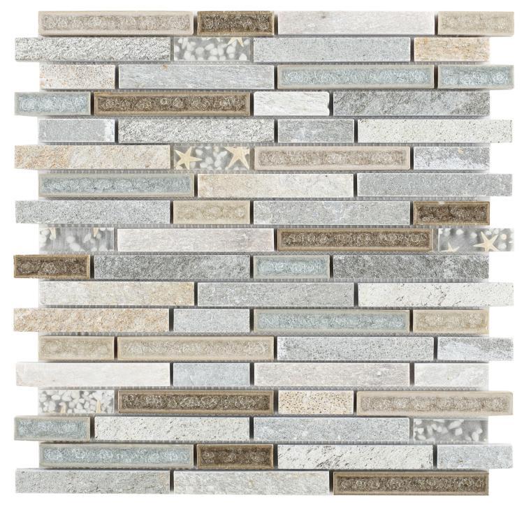 Elysium Tiles, Mosaic Glass, Selene, Multi-size