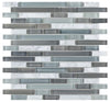 Elysium Tiles, Mosaic Glass, Blue, 11.75" x 12"