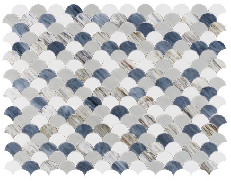 Elysium Tiles, Mosaic Glass, Newport, Multi-size