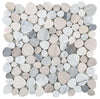 Elysium Tiles, Marble Mosaic, Aphrodite, Multi-color, 12" x 12"