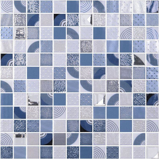 Elysium Tiles, Mosaic Glass, Chroma, Multi-size