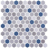 Elysium Tiles, Mosaic Glass, Stoneblend, Multi-color, Multi-size