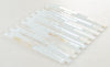 Elysium Tiles, Mosaic Glass, Linear, Multi-color, 11.75" x 12"