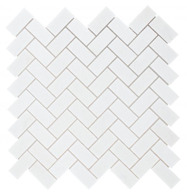 Elysium Tiles, Marble Mosaic, Herringbone, Multi-color, Multi-size