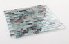 Elysium Tiles, Mosaic Glass, Linear, Multi-color, 11.75" x 12"