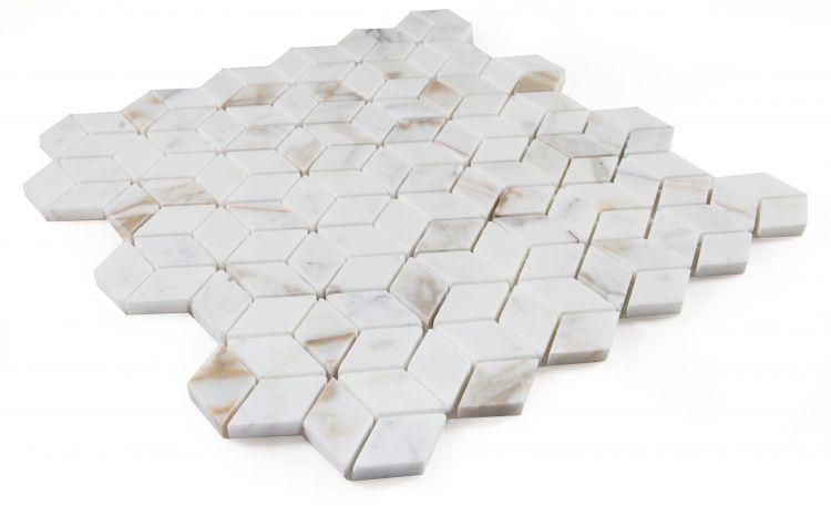 Elysium Tiles, Marble Mosaic, Cubic, Multi-size